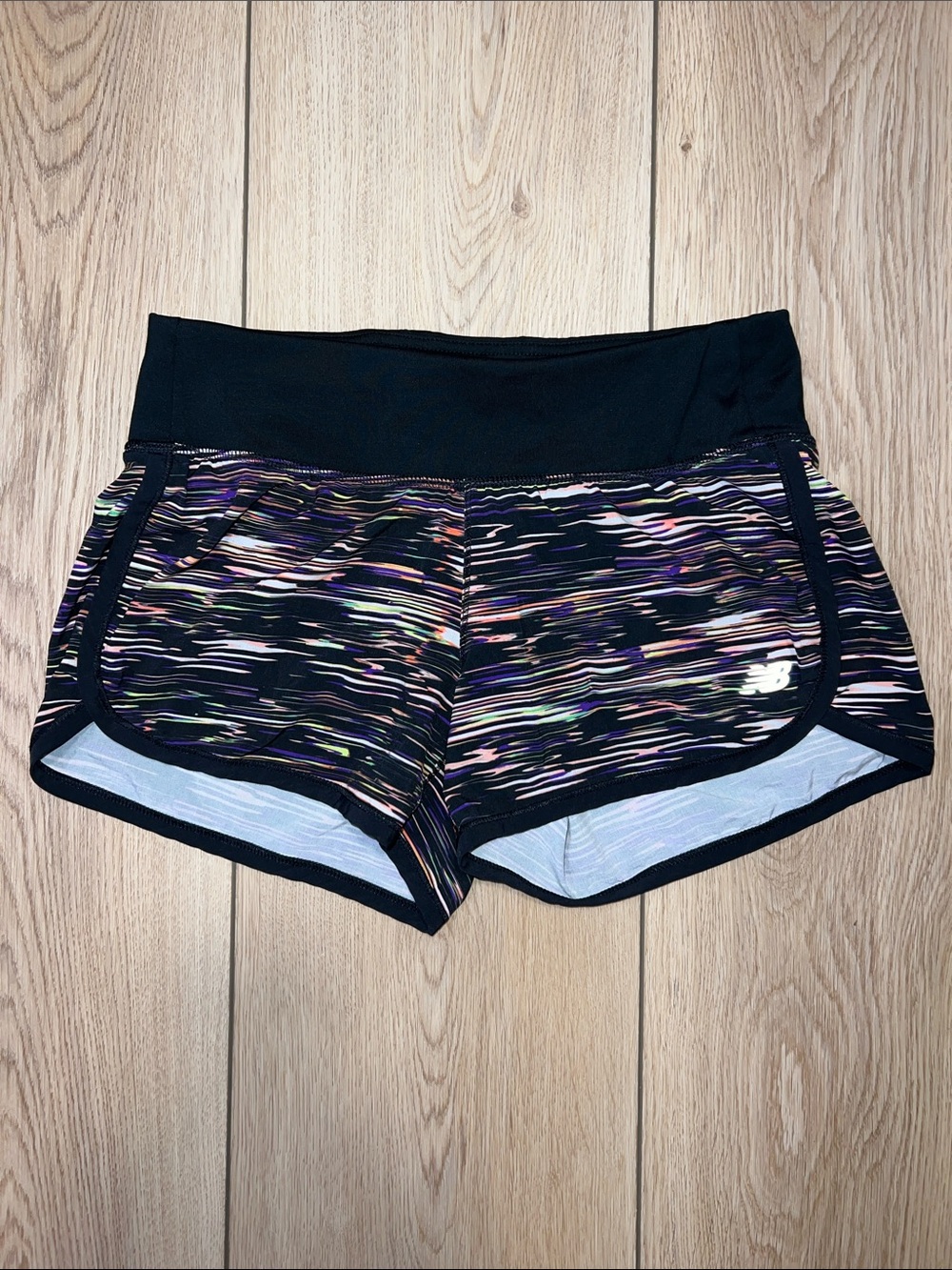 NWOT - New Balance Black Multicolor Streak Athletic Shorts